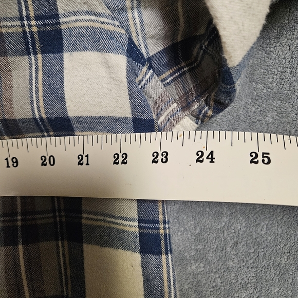 LL Bean Men's Scotch Plaid Flannel Shacket Anorak Traditional Fit Size L - Reg - Picture 10 of 11